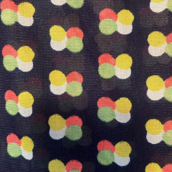 70’s vintage sheer polyester dress polka dot print - Picture 3 of 6